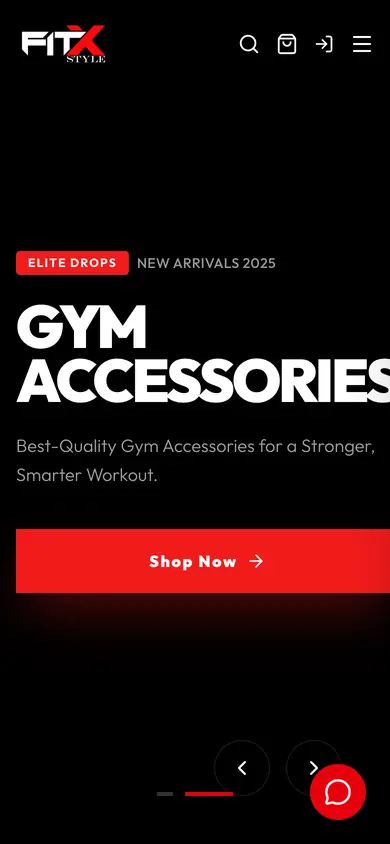 FitX Style home page on a phone