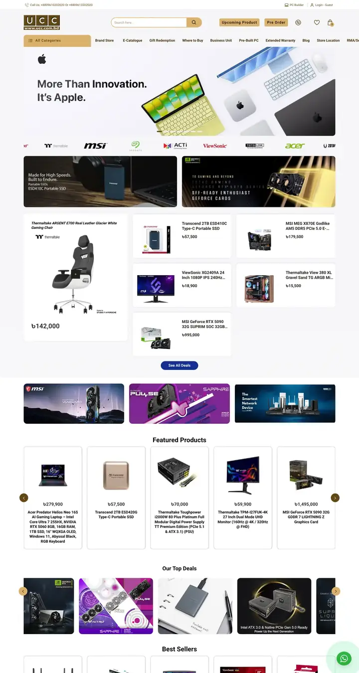 UCC BD online store built by Mohammad Ruhul Amin
